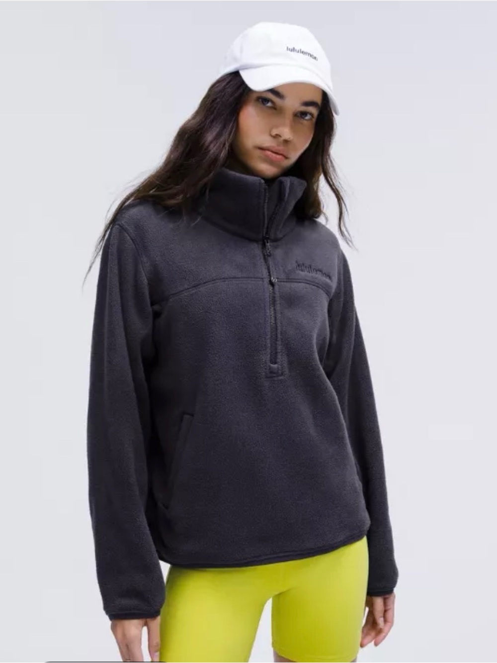 lululemon athletica Fleece Half-Zip Pullover Black Night 12